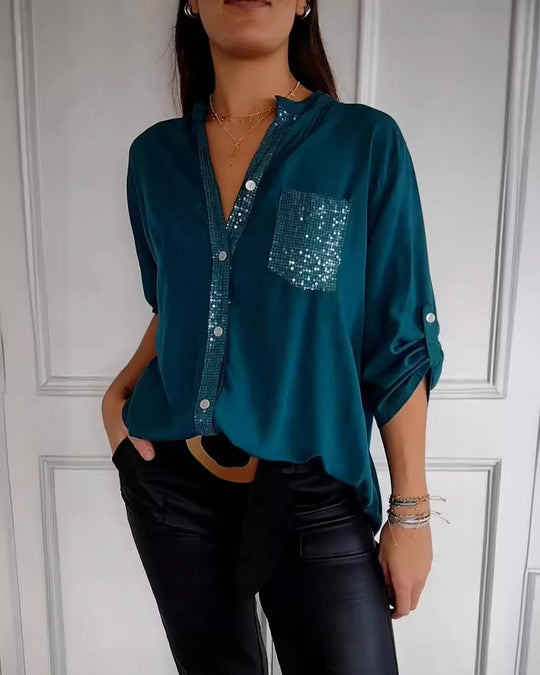 MARIA – CHIC BLOUSE WITH A TOUCH OF SPARKLE