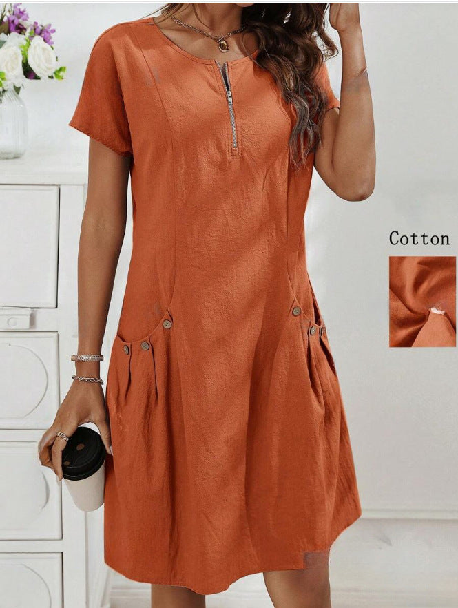 MATHILDA – COTTON MIDI DRESS