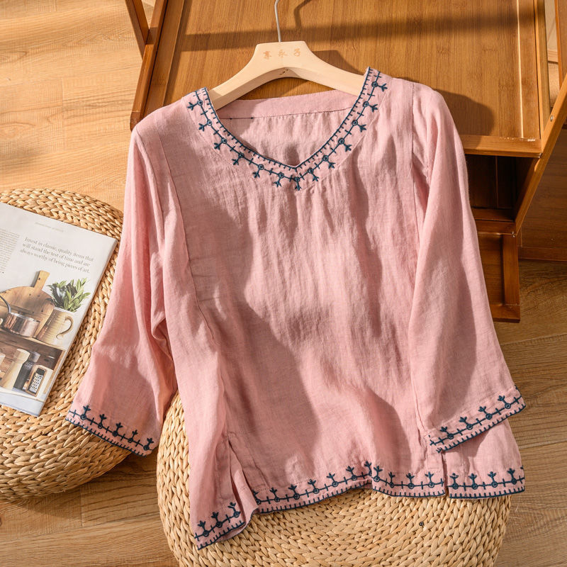 ANYA – COTTON EMBROIDERED BLOUSE