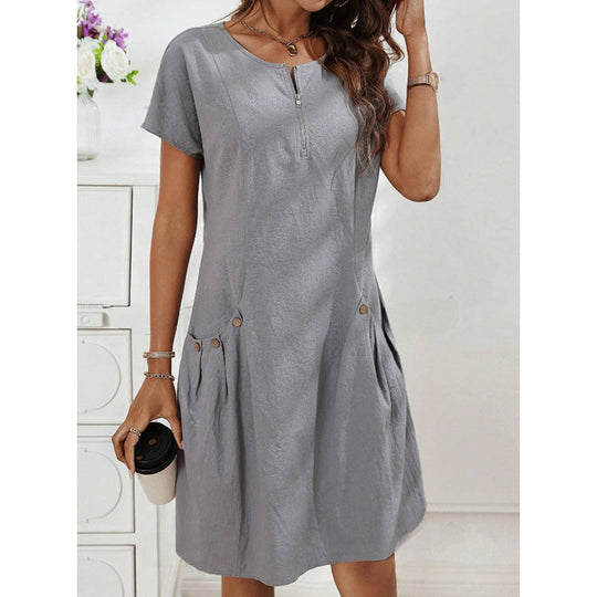 MATHILDA – COTTON MIDI DRESS