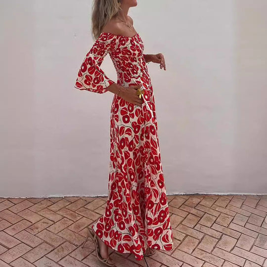 AUBREY – FLOWY OFF-SHOULDER MAXI