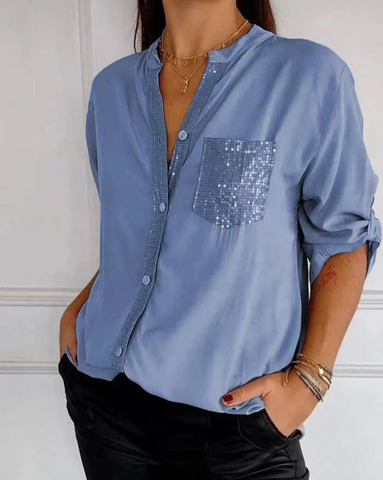 MARIA – CHIC BLOUSE WITH A TOUCH OF SPARKLE