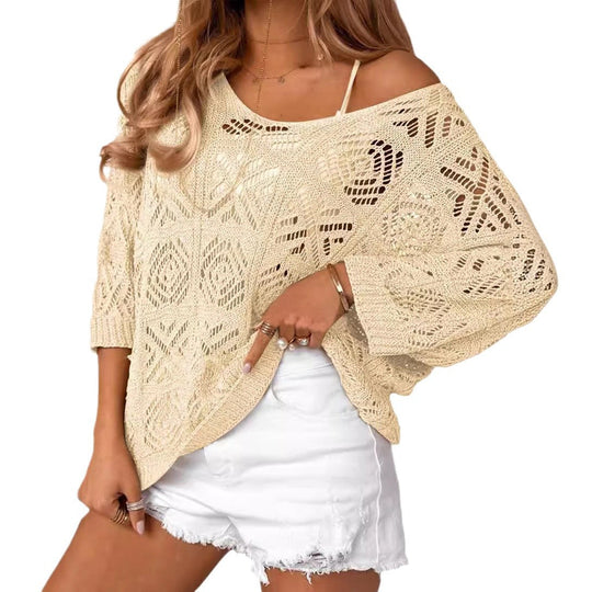 LENI– CROCHET PULLOVER