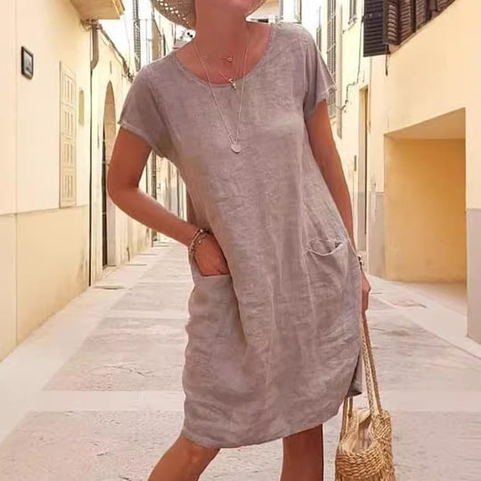 ELIZA – STRETCH DRESS WITH POCKETS