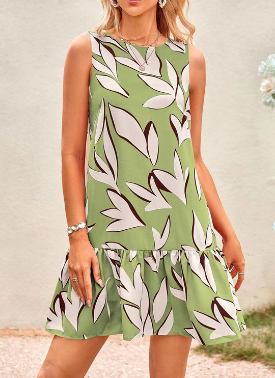 MARLA – ARTFUL DROP HEM DRESS