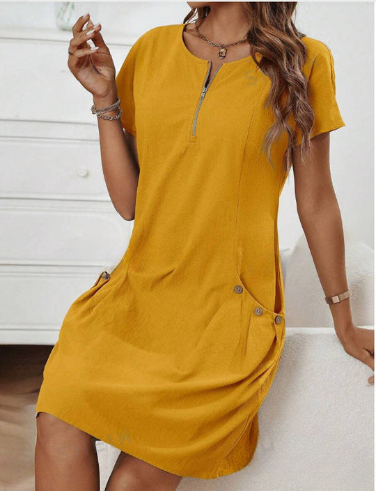 MATHILDA – COTTON MIDI DRESS
