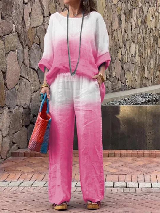 SAVANNAH – GRADIENT TWO-PIECE CASUAL SET