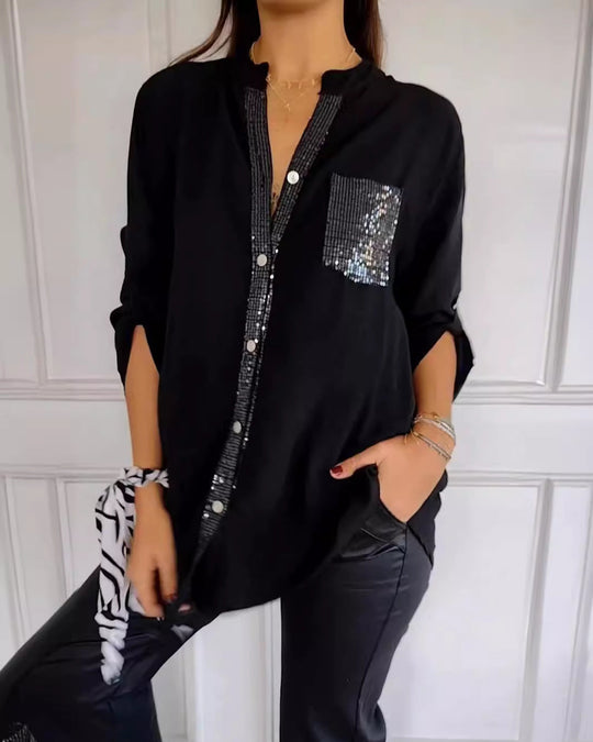 MARIA – CHIC BLOUSE WITH A TOUCH OF SPARKLE