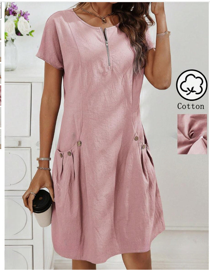MATHILDA – COTTON MIDI DRESS