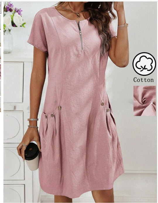 MATHILDA – COTTON MIDI DRESS