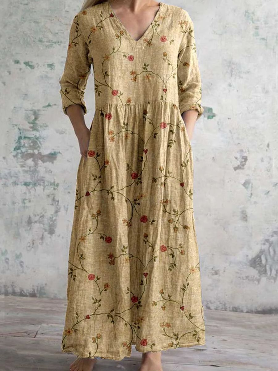 CLARISSE - FLORAL PRINT MAXI DRESS