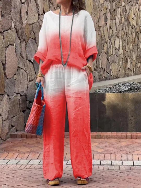 SAVANNAH – GRADIENT TWO-PIECE CASUAL SET