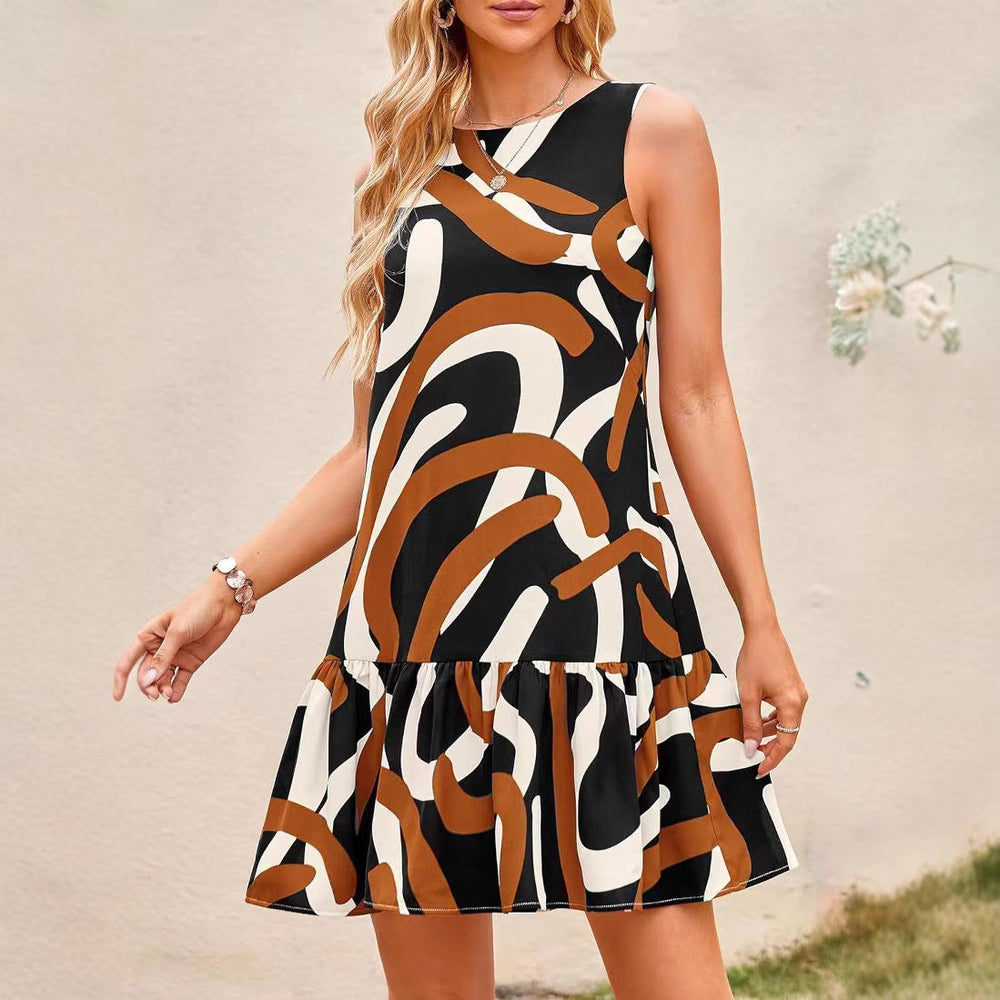 MARLA – ARTFUL DROP HEM DRESS