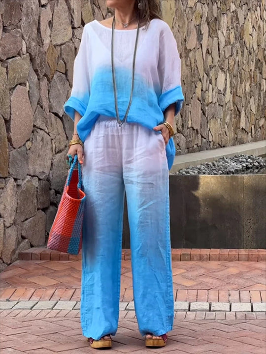 SAVANNAH – GRADIENT TWO-PIECE CASUAL SET