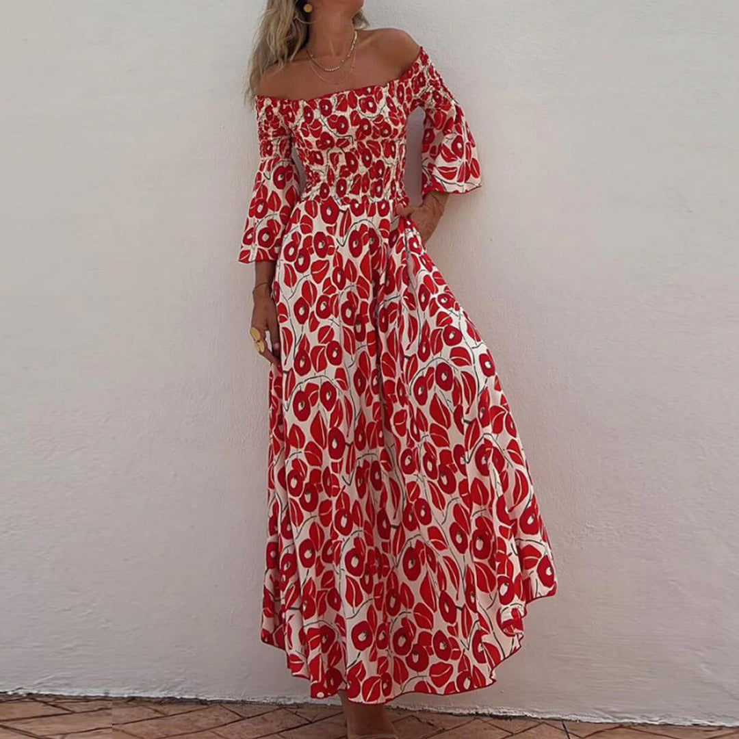 AUBREY – FLOWY OFF-SHOULDER MAXI