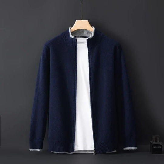 HENRY – 100% CASHMERE ZIP-UP JACKET