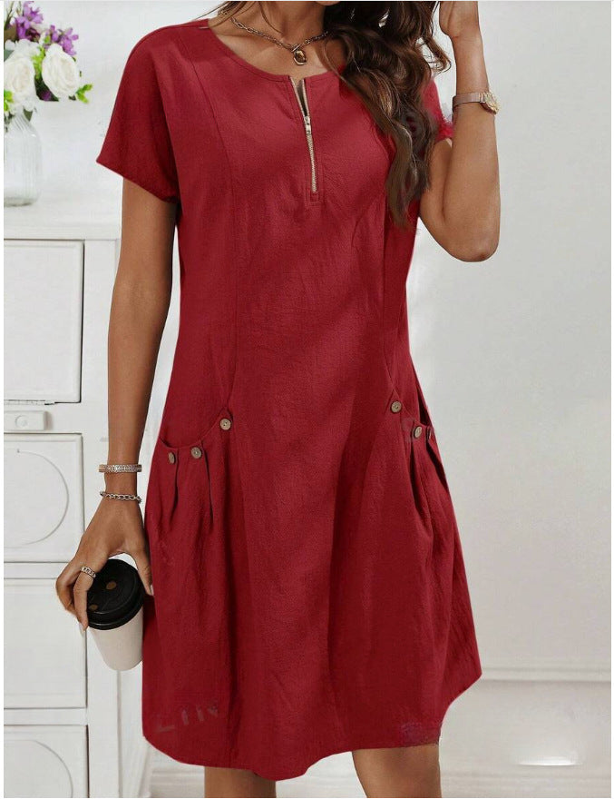 MATHILDA – COTTON MIDI DRESS