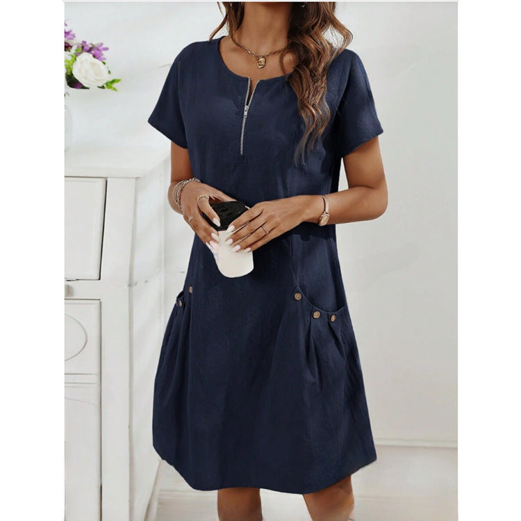 MATHILDA – COTTON MIDI DRESS
