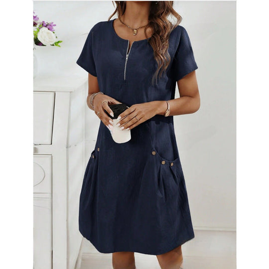 MATHILDA – COTTON MIDI DRESS