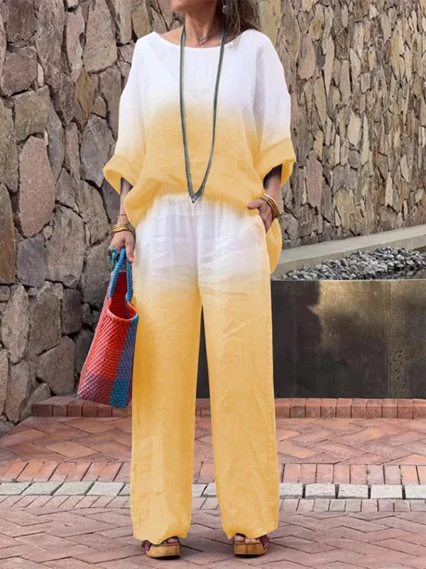 SAVANNAH – GRADIENT TWO-PIECE CASUAL SET