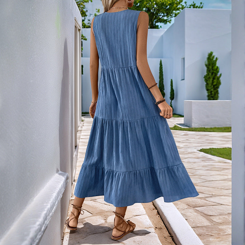 MADISON – SLEEVELESS MIDI DRESS