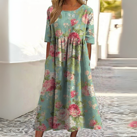 DOTTIE – FLORAL MIDI DRESS