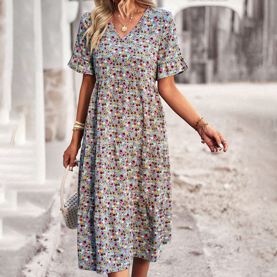 ALINA – FLORAL MIDI DRESS