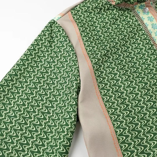 IVY – GREEN PRINT RELAXED DRESS