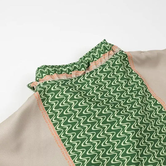 IVY – GREEN PRINT RELAXED DRESS