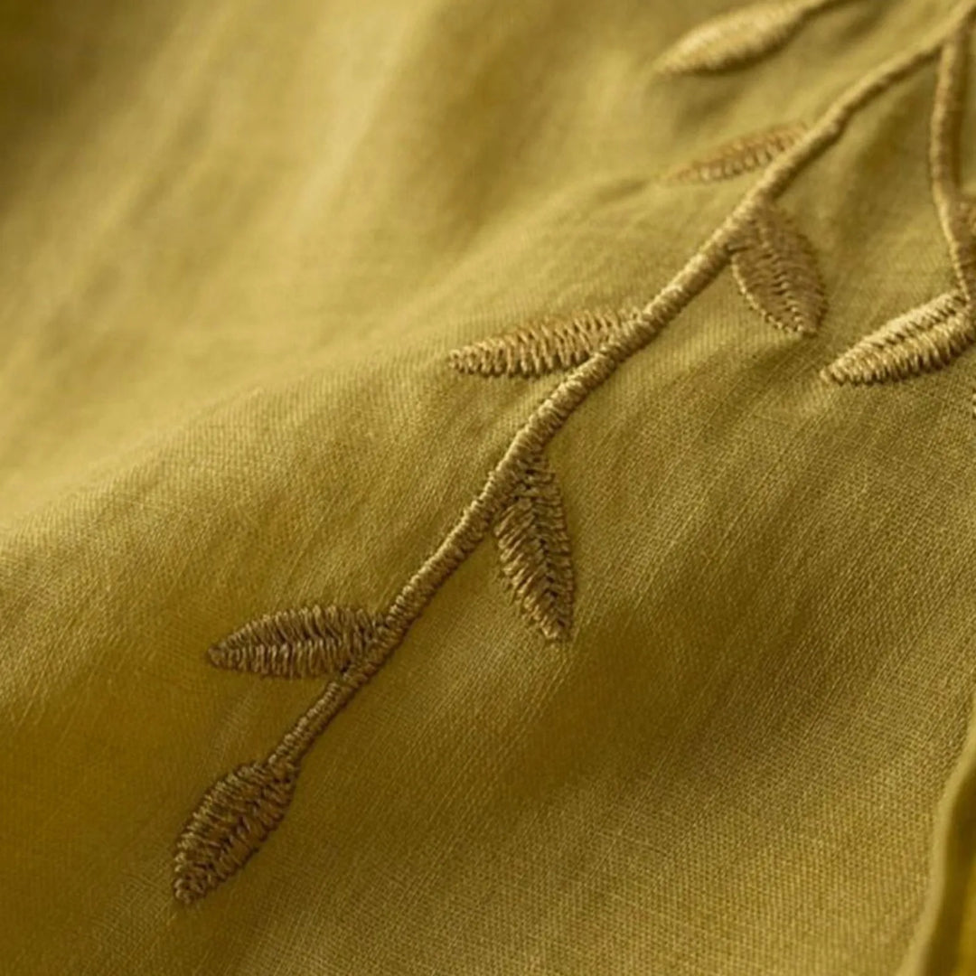 LILY – EMBROIDERED COTTON BLOUSE