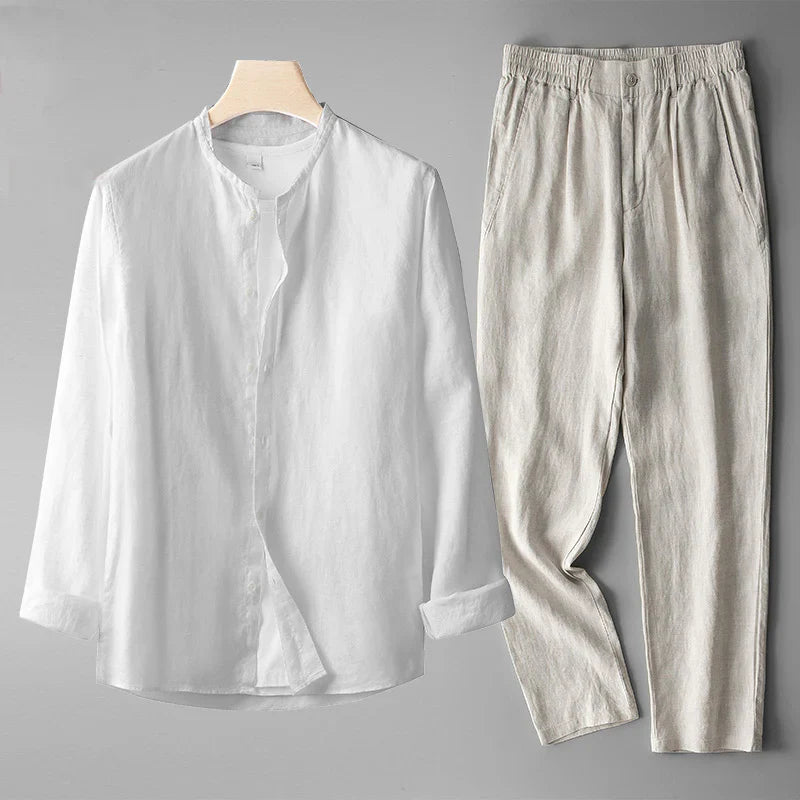 ELLIOT - RELAXED COTTON-LINEN SET
