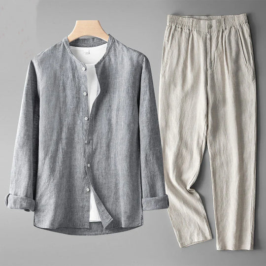 ELLIOT - RELAXED COTTON-LINEN SET