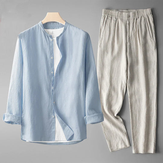 ELLIOT - RELAXED COTTON-LINEN SET