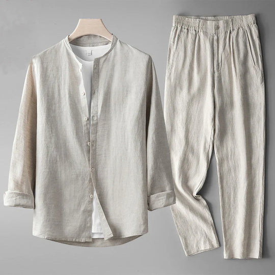 ELLIOT - RELAXED COTTON-LINEN SET