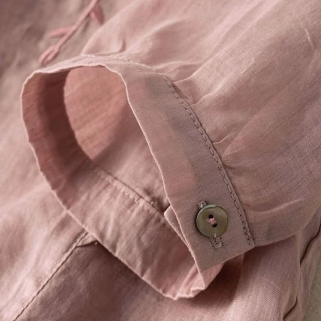 LILY – EMBROIDERED COTTON BLOUSE