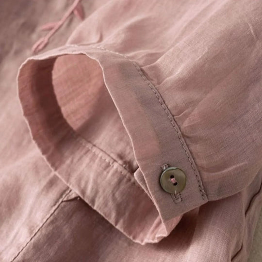 LILY – EMBROIDERED COTTON BLOUSE