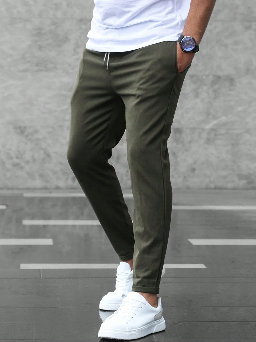LORENZO – TAPERED DRAWSTRING TROUSERS