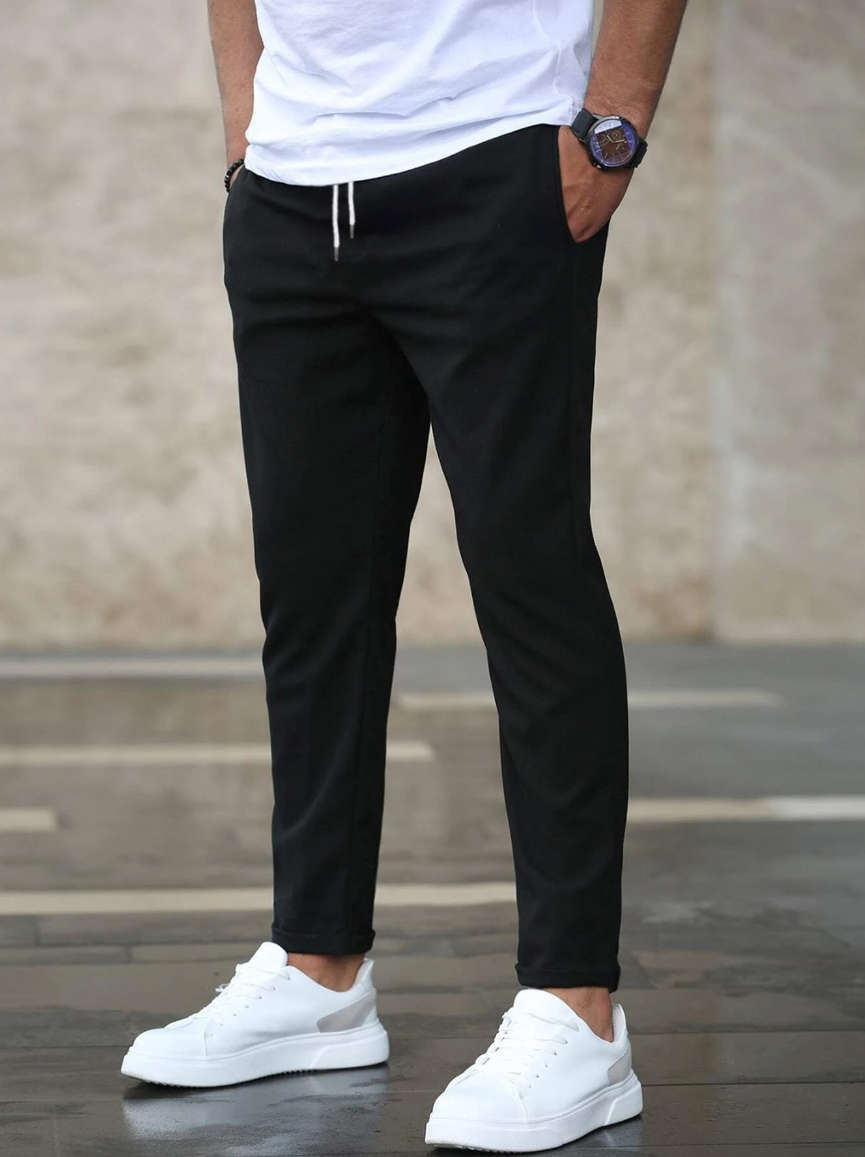 LORENZO – TAPERED DRAWSTRING TROUSERS