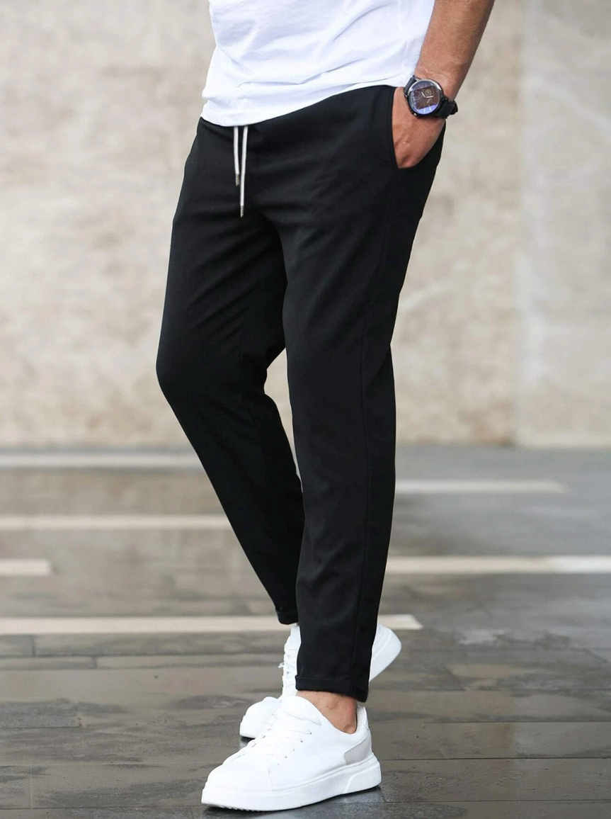 LORENZO – TAPERED DRAWSTRING TROUSERS