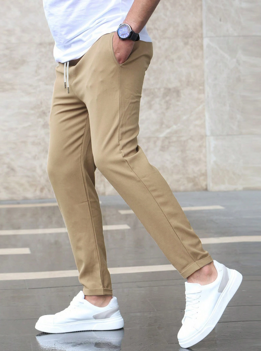 LORENZO – TAPERED DRAWSTRING TROUSERS