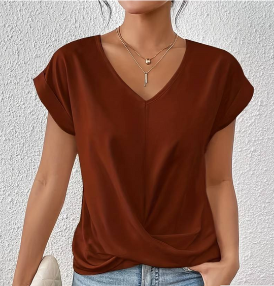 NADINE – STYLISH V-NECK SHIRT
