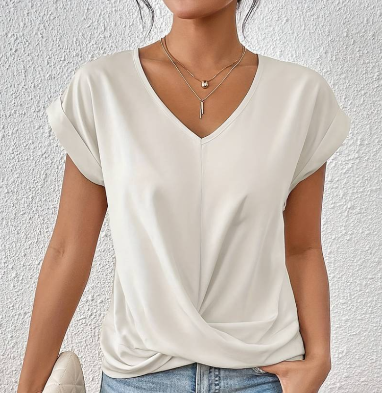 NADINE – STYLISH V-NECK SHIRT
