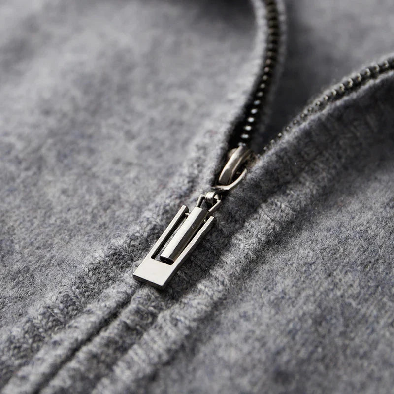 HENRY – 100% CASHMERE ZIP-UP JACKET