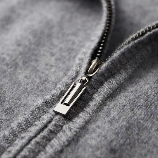 HENRY – 100% CASHMERE ZIP-UP JACKET