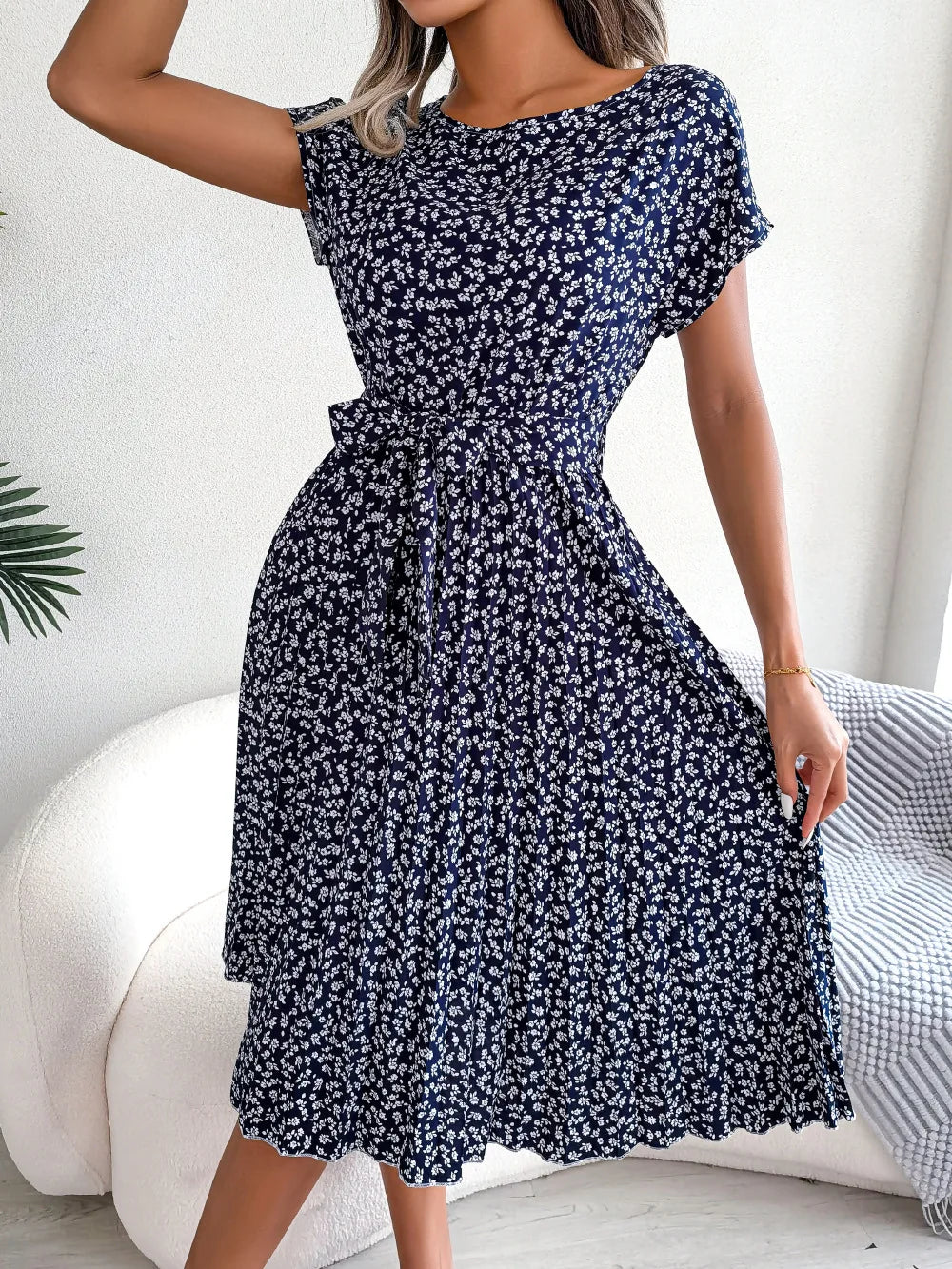 ZOE – FLORAL CHIFFON DRESS