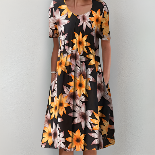 POPPY - ELEGANT PRINTED DRESS