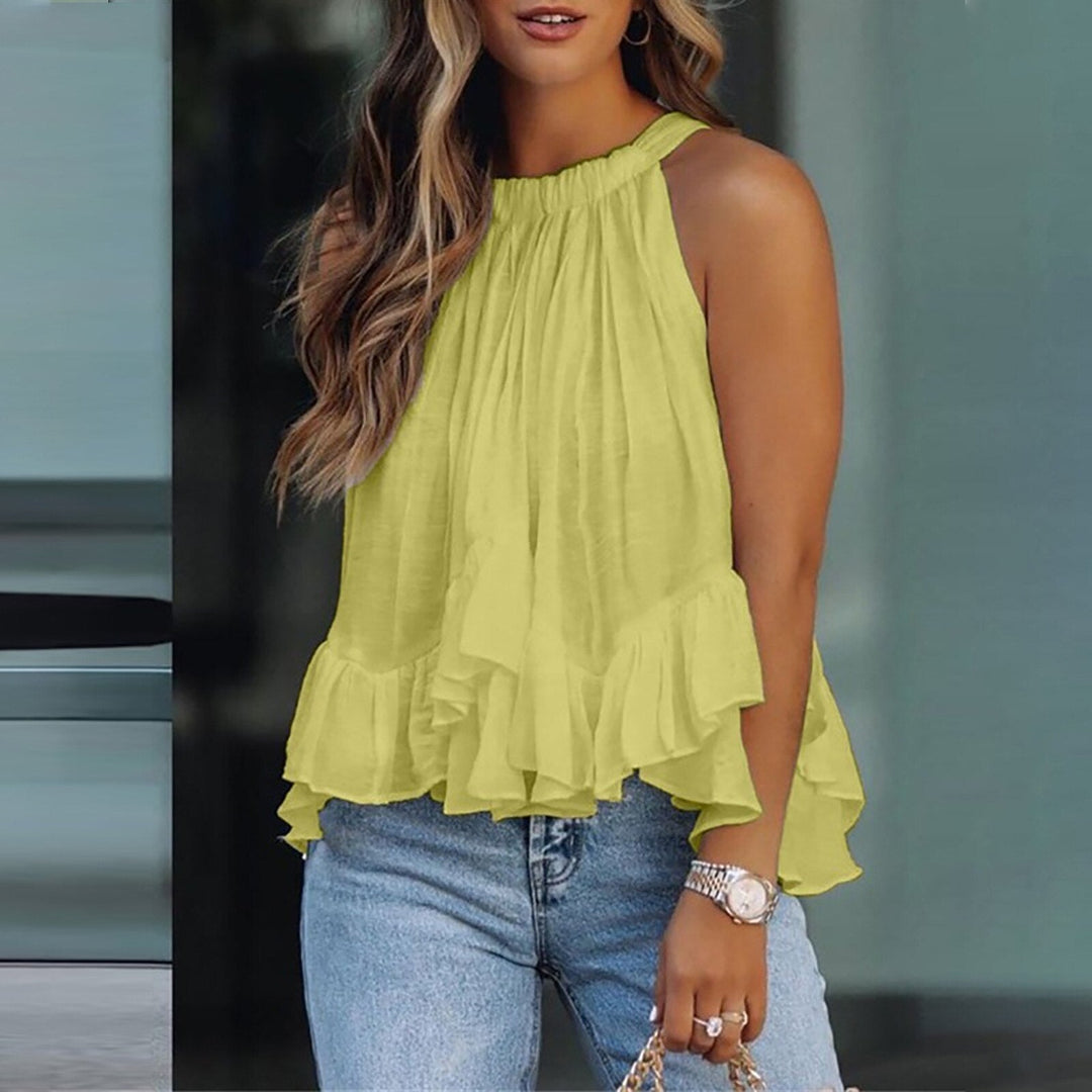 ELSA – LIGHTWEIGHT RUFFLE BLOUSE