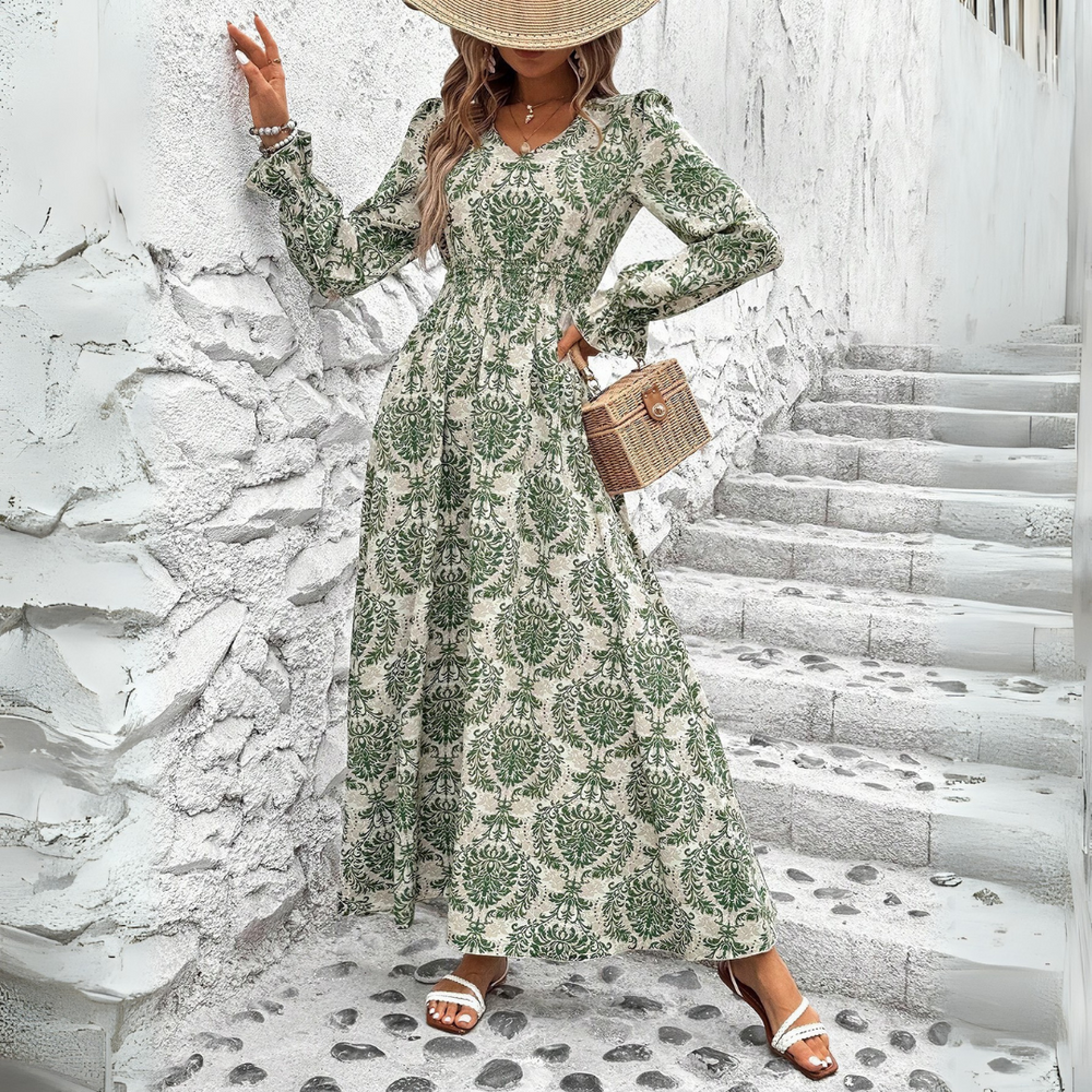 ALYSSA – LONG SLEEVE MAXI DRESS