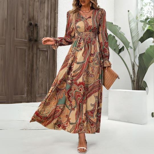 ALYSSA – LONG SLEEVE MAXI DRESS