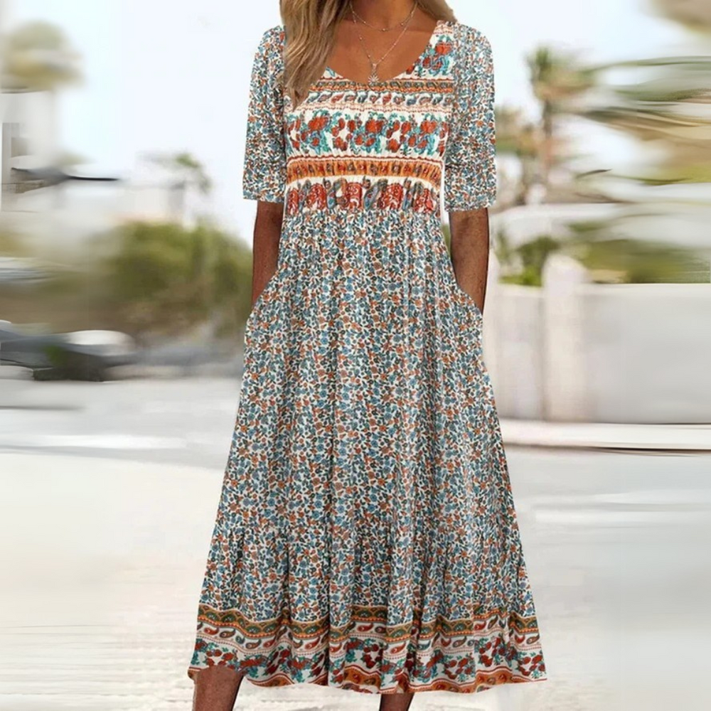 FREYA – VINTAGE INSPIRED FLORAL DRESS